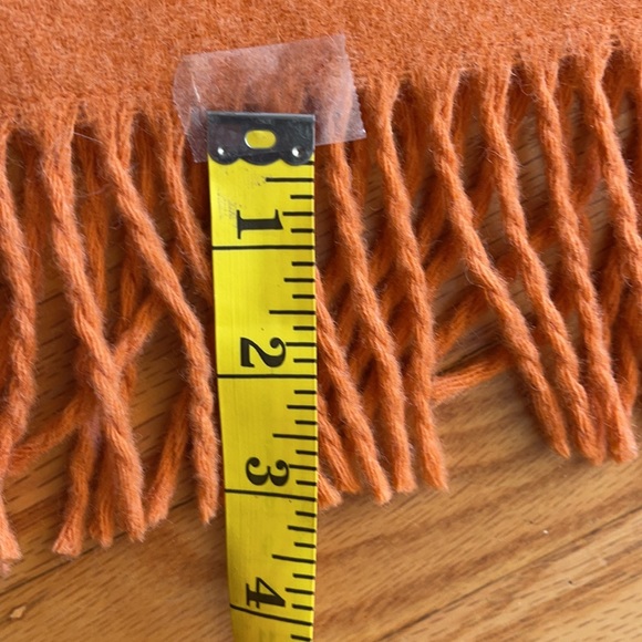 🎃 VINTAGE; Jones New York Wool w/Fringe Pumpkin-Colored Skirt Misses Sz. M/10!! - Picture 10 of 10